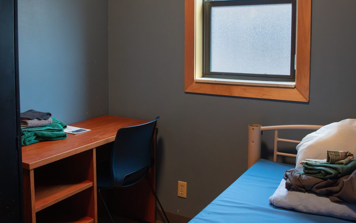 A room at Our Saviour's Housing
